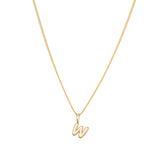 Gold Vermeil Classic Bubble Letter Necklace