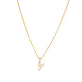 Gold Vermeil Classic Bubble Letter Necklace