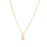 Gold Vermeil Classic Bubble Letter Necklace