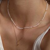 Gold Vermeil Classic Crescent Necklace