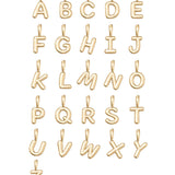 Gold Vermeil Bubble Letter Pendant