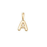 Gold Vermeil Bubble Letter Pendant