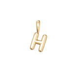 Gold Vermeil Bubble Letter Pendant