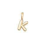 Gold Vermeil Bubble Letter Pendant