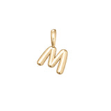 Gold Vermeil Bubble Letter Pendant