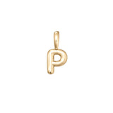 Gold Vermeil Bubble Letter Pendant