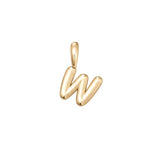 Gold Vermeil Bubble Letter Pendant