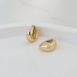 Gold Vermeil Domed Huggies
