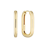 Gold Vermeil Edge Hoops