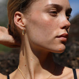 Gold Vermeil Edge Hoops