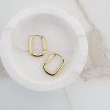 Gold Vermeil Edge Hoops