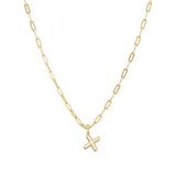 Gold Vermeil Paperclip Bubble Letter Necklace