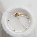 Gold Vermeil Petite Pearl Bracelet