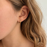 Gold Vermeil Waved Hoops - Small