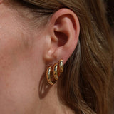 Gold Vermeil Wide Hoops Large