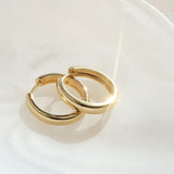 Gold Vermeil Wide Hoops Large