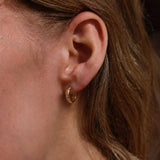 Gold Vermeil Wide Hoops Small
