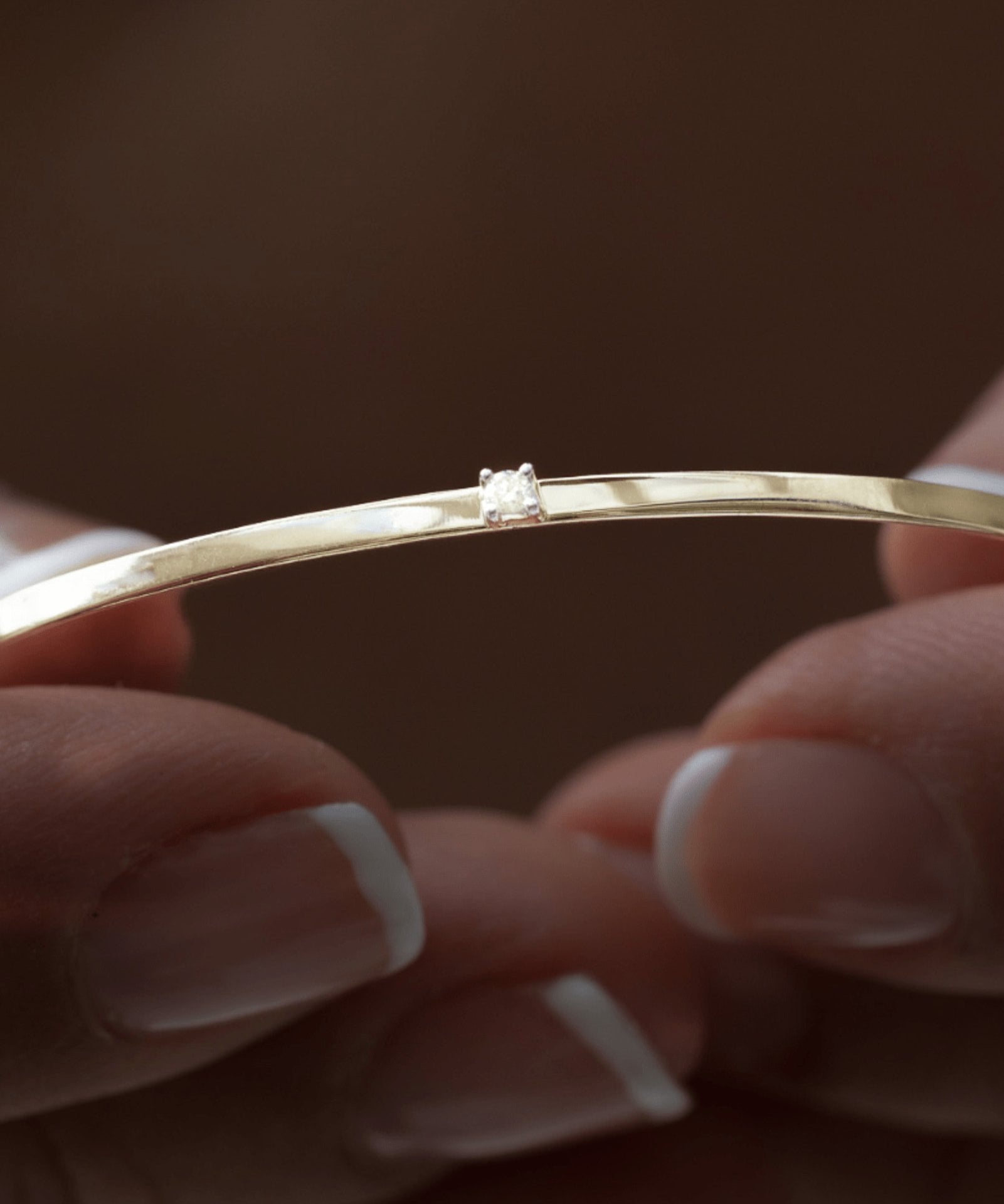 Picture of Luna Rae Solid 9k Gold Horizon Bangle