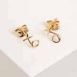 Picture of Luna Rae Solid 9k Gold Kiss Hug Studs