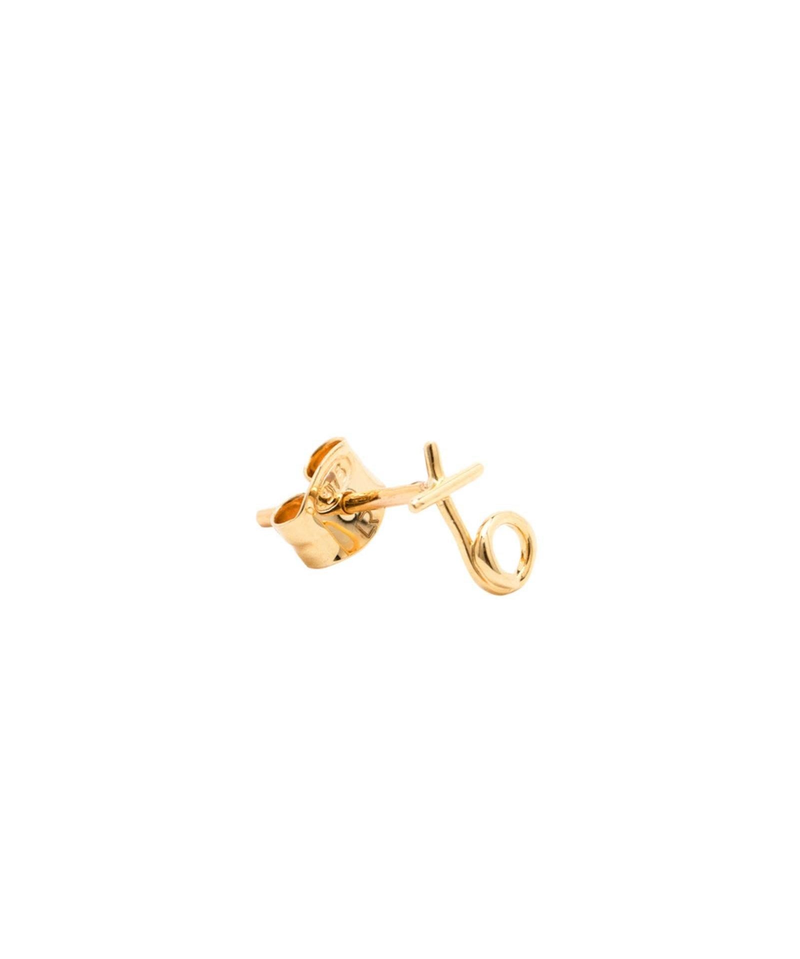 Picture of Luna Rae Solid 9k Gold Kiss Hug Studs