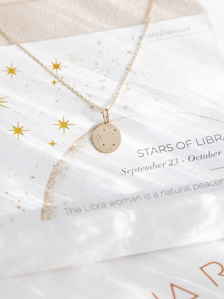 Libra star constellation on sale necklace