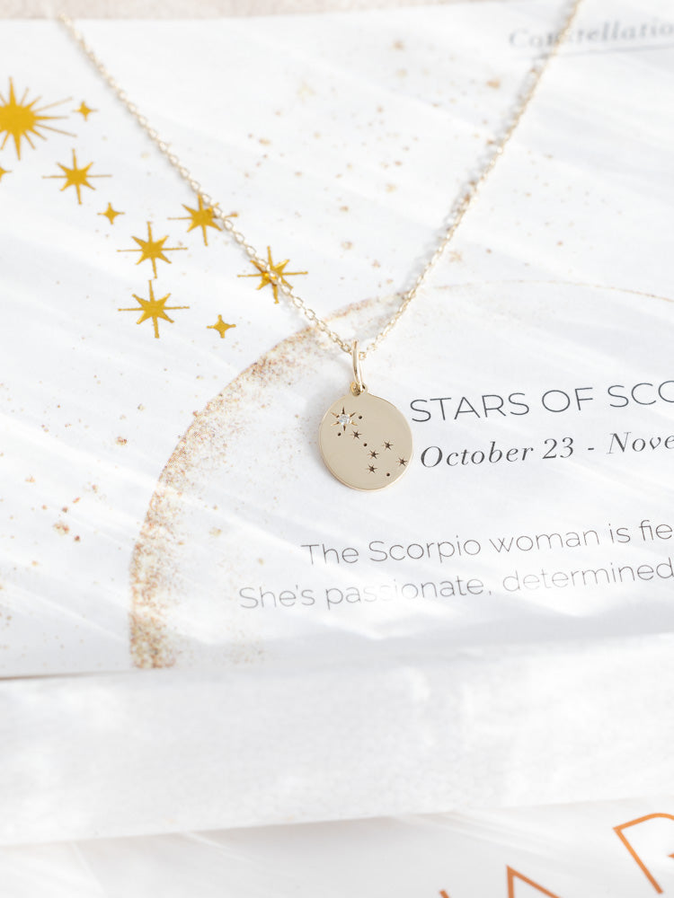 Scorpio Constellation Necklace – Whiskeyjack Boutique