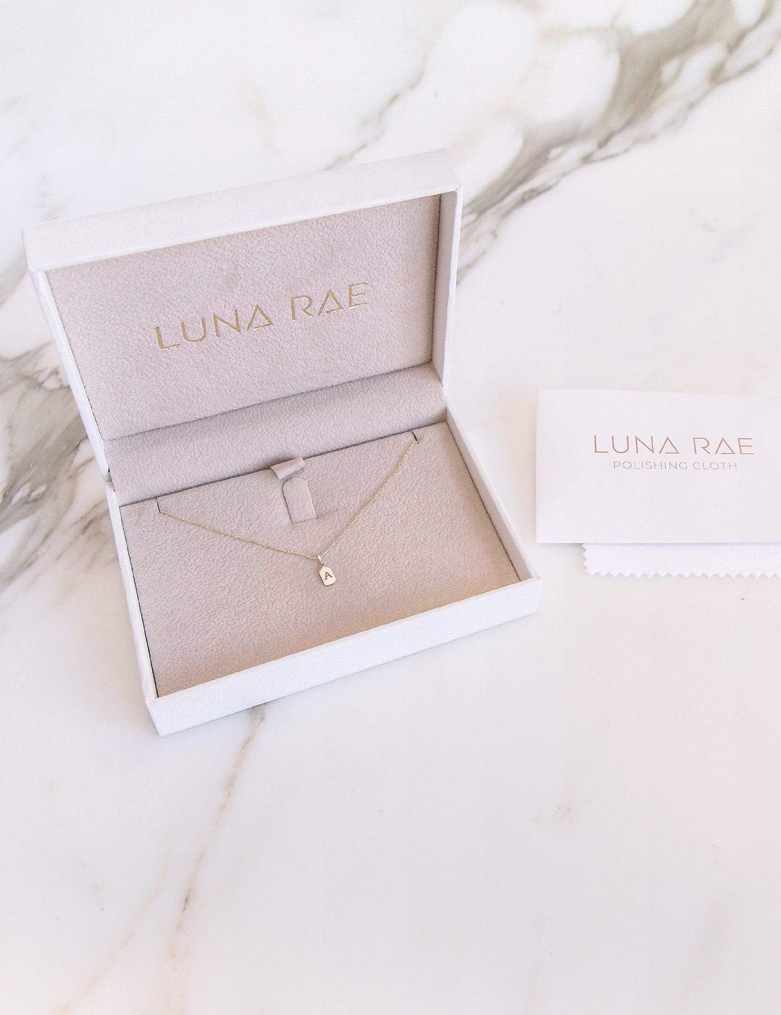 Picture of Luna Rae Yellow Gold Letter A