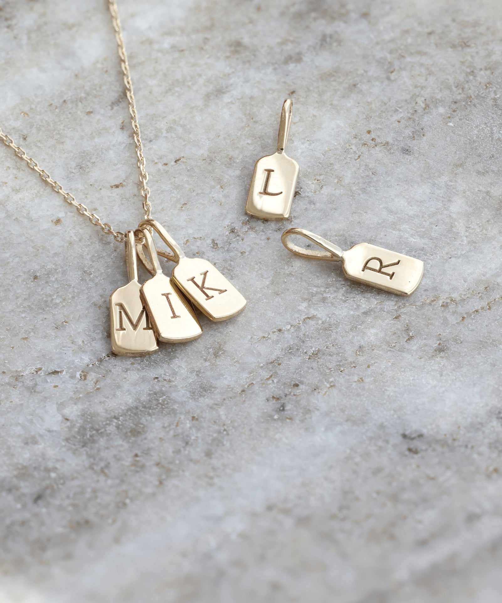 Picture of Luna Rae Yellow Gold Letter A