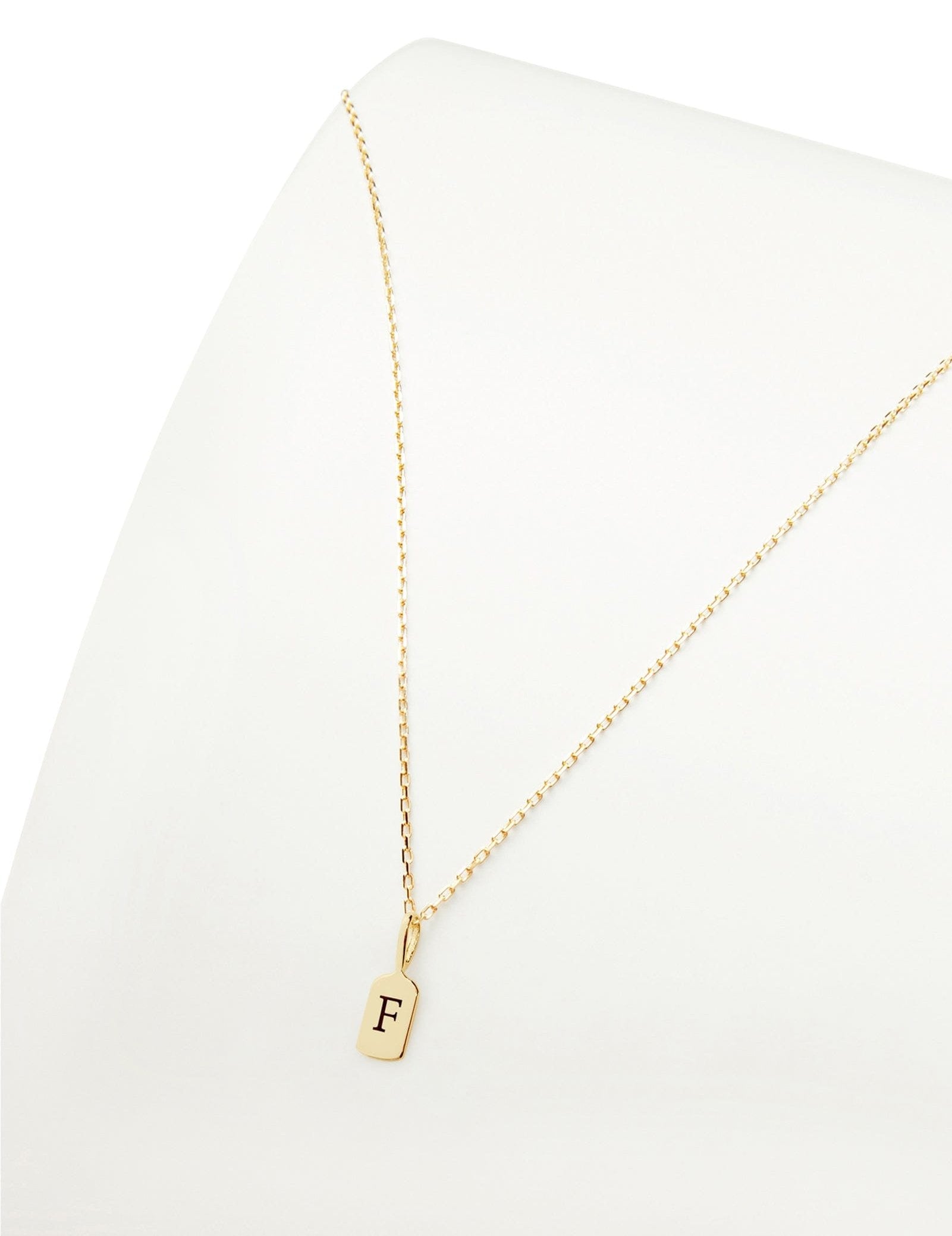 Picture of Luna Rae Yellow Gold Letter F