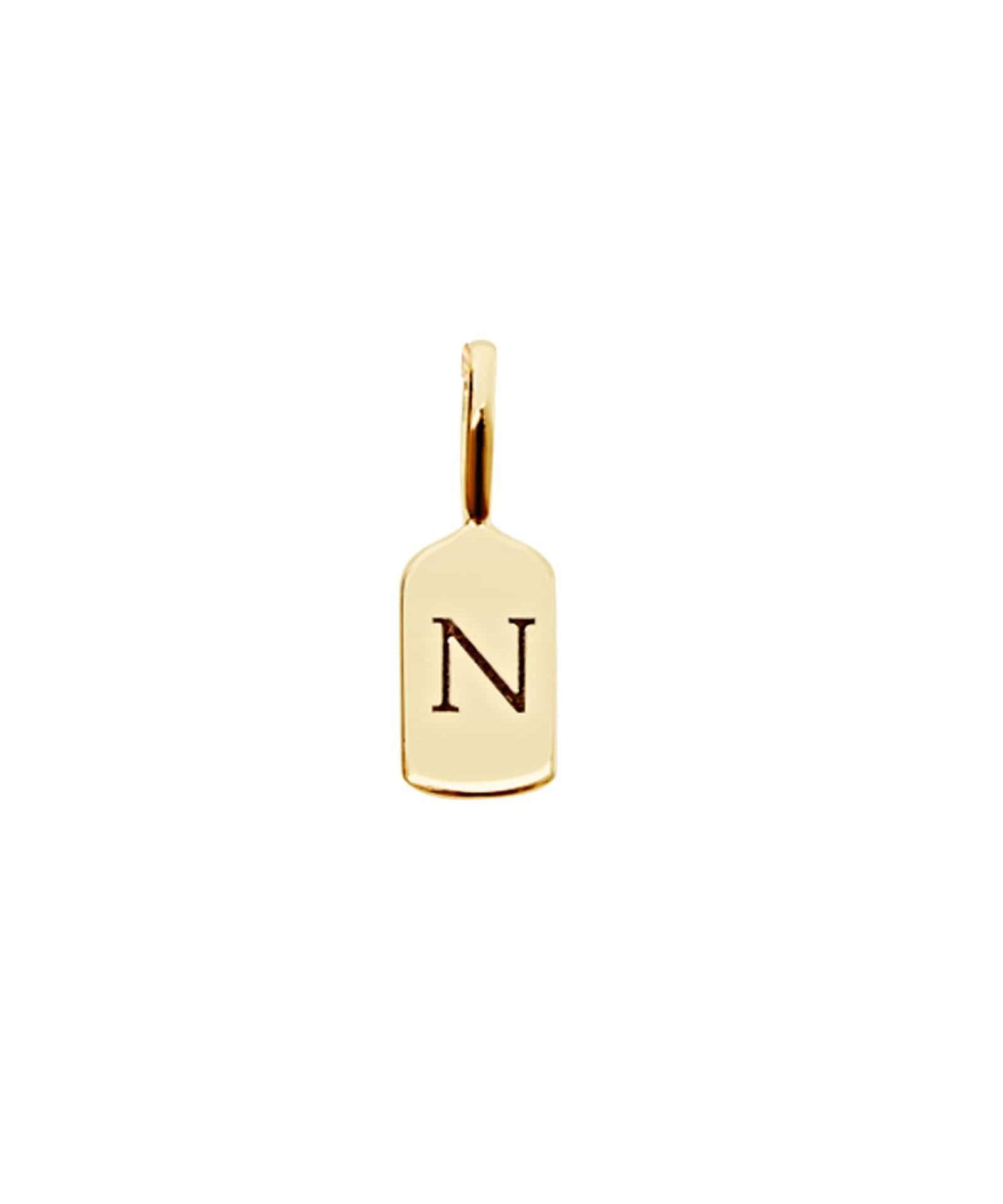 Picture of Luna Rae Yellow Gold Letter N