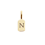 Picture of Luna Rae Yellow Gold Letter N