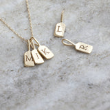 Picture of Luna Rae Yellow Gold Letter N