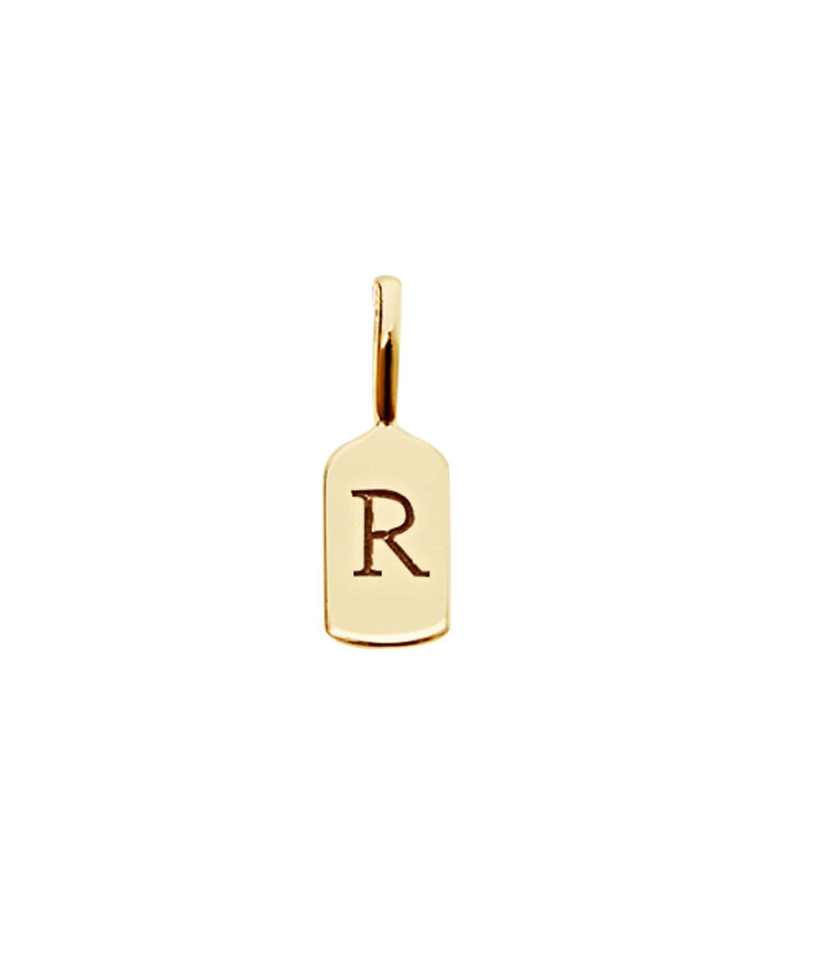 Picture of Luna Rae Yellow Gold Letter R