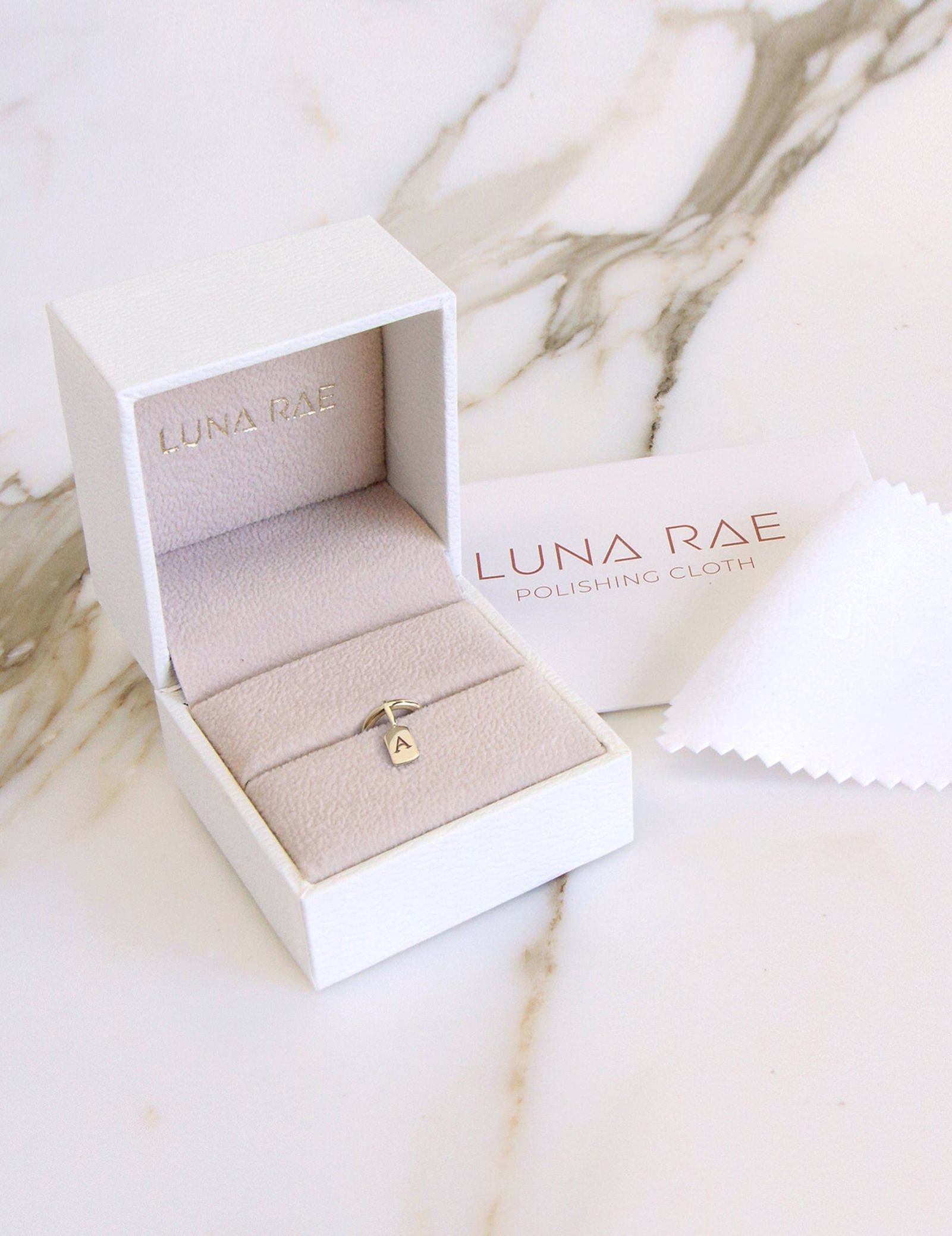 Picture of Luna Rae Yellow Gold Letter R