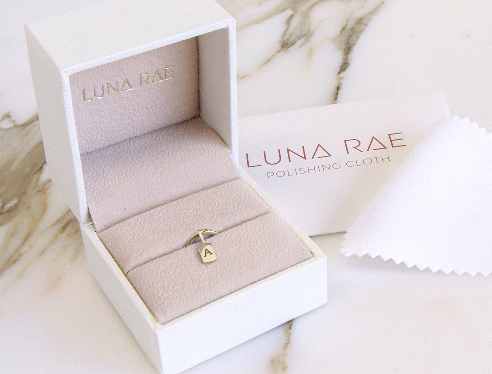 Picture of Luna Rae Solid 9k Gold Letter V