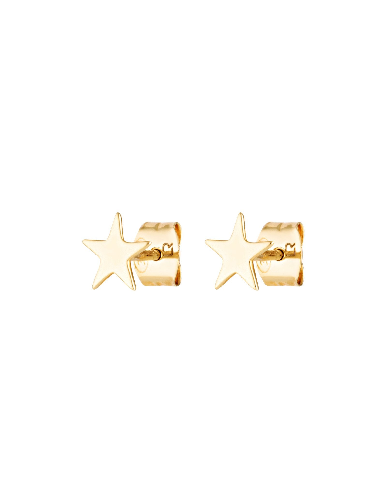 Picture of Luna Rae Solid 9k Gold Litte Star Studs