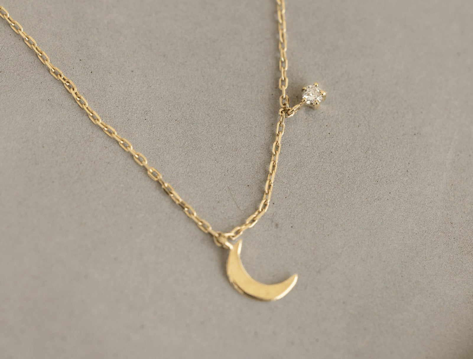 Picture of Luna Rae Solid 9k Gold Luna Necklace