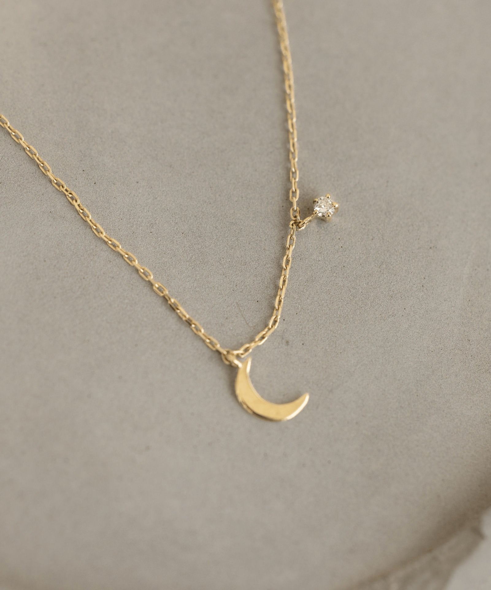 Picture of Luna Rae Solid 9k Gold Luna Necklace