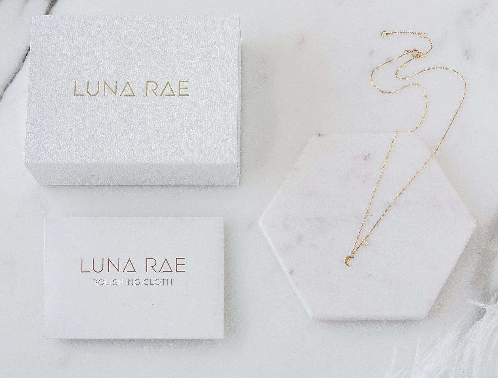 Picture of Luna Rae Solid 9k Gold Luna Necklace