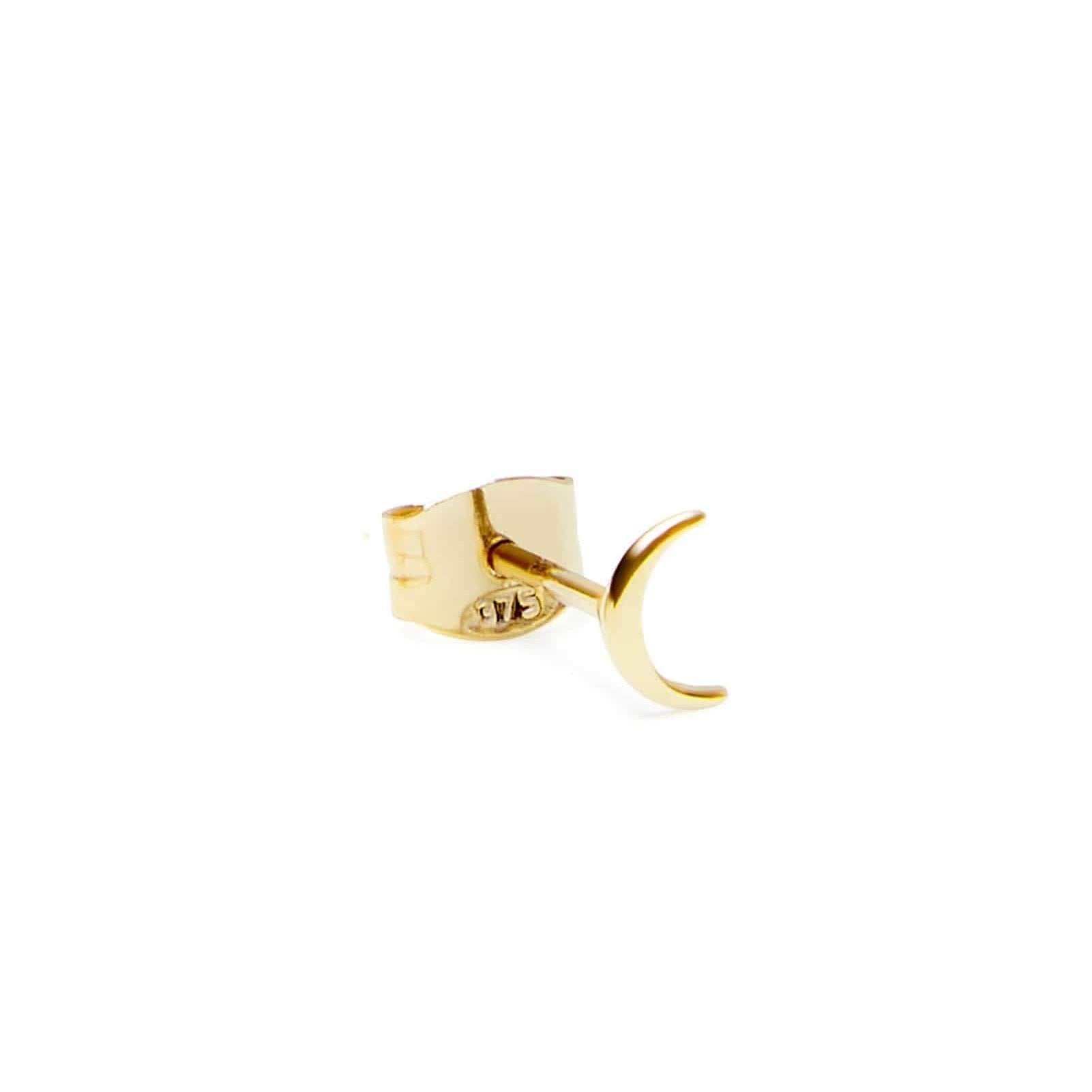 Picture of Luna Rae Solid 9k Gold Moon Studs