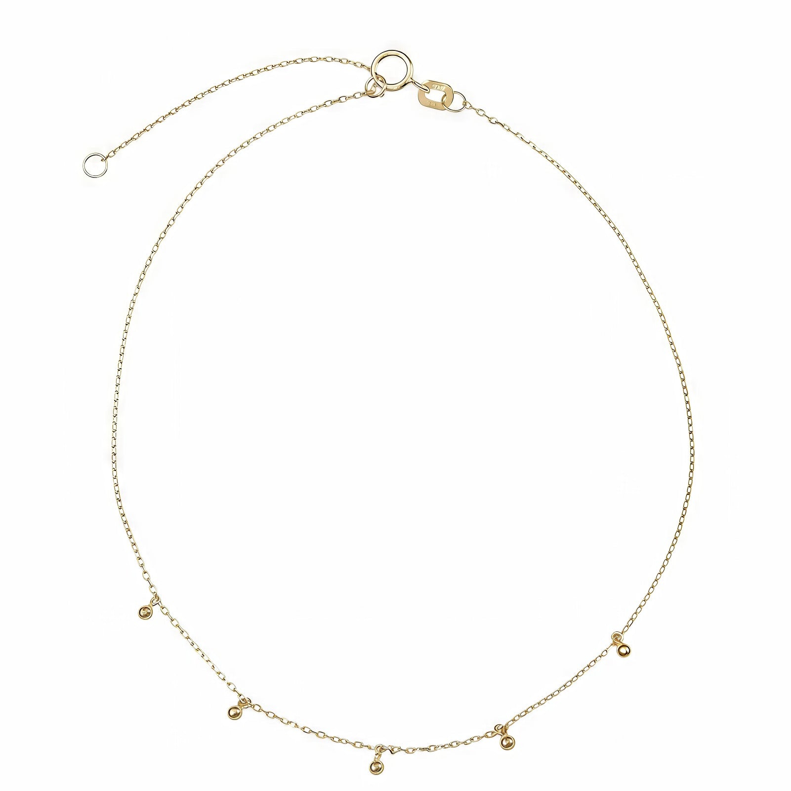 Picture of Luna Rae Solid 9k Gold Moondust Anklet
