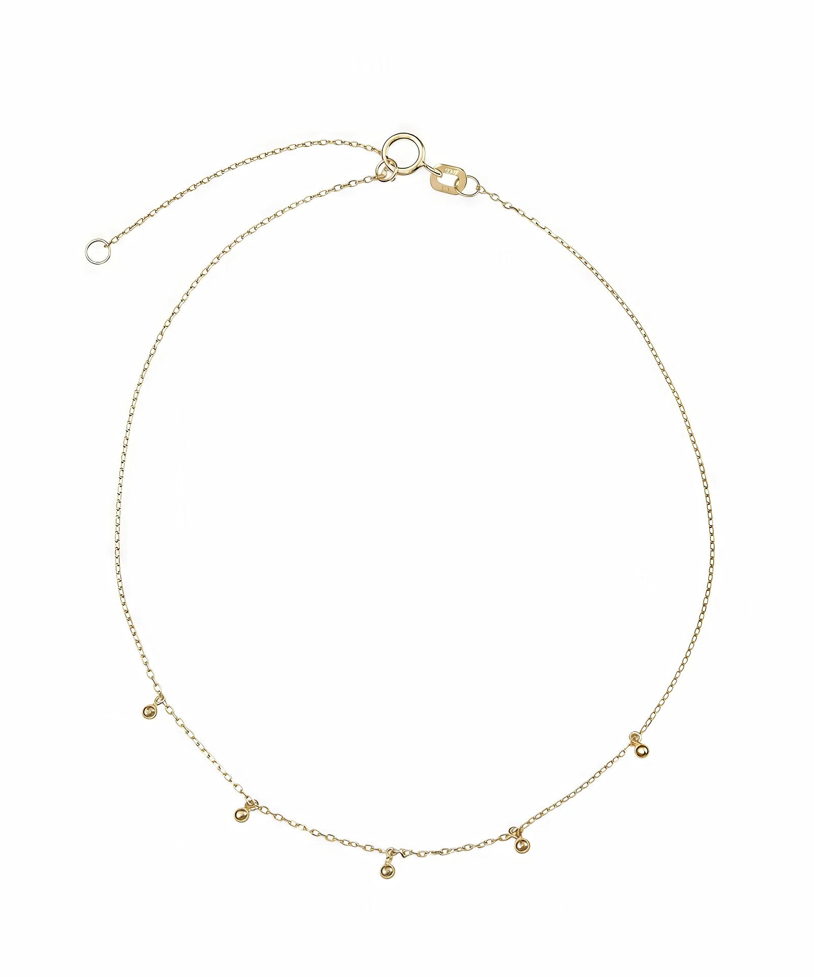 Picture of Luna Rae Solid 9k Gold Moondust Anklet