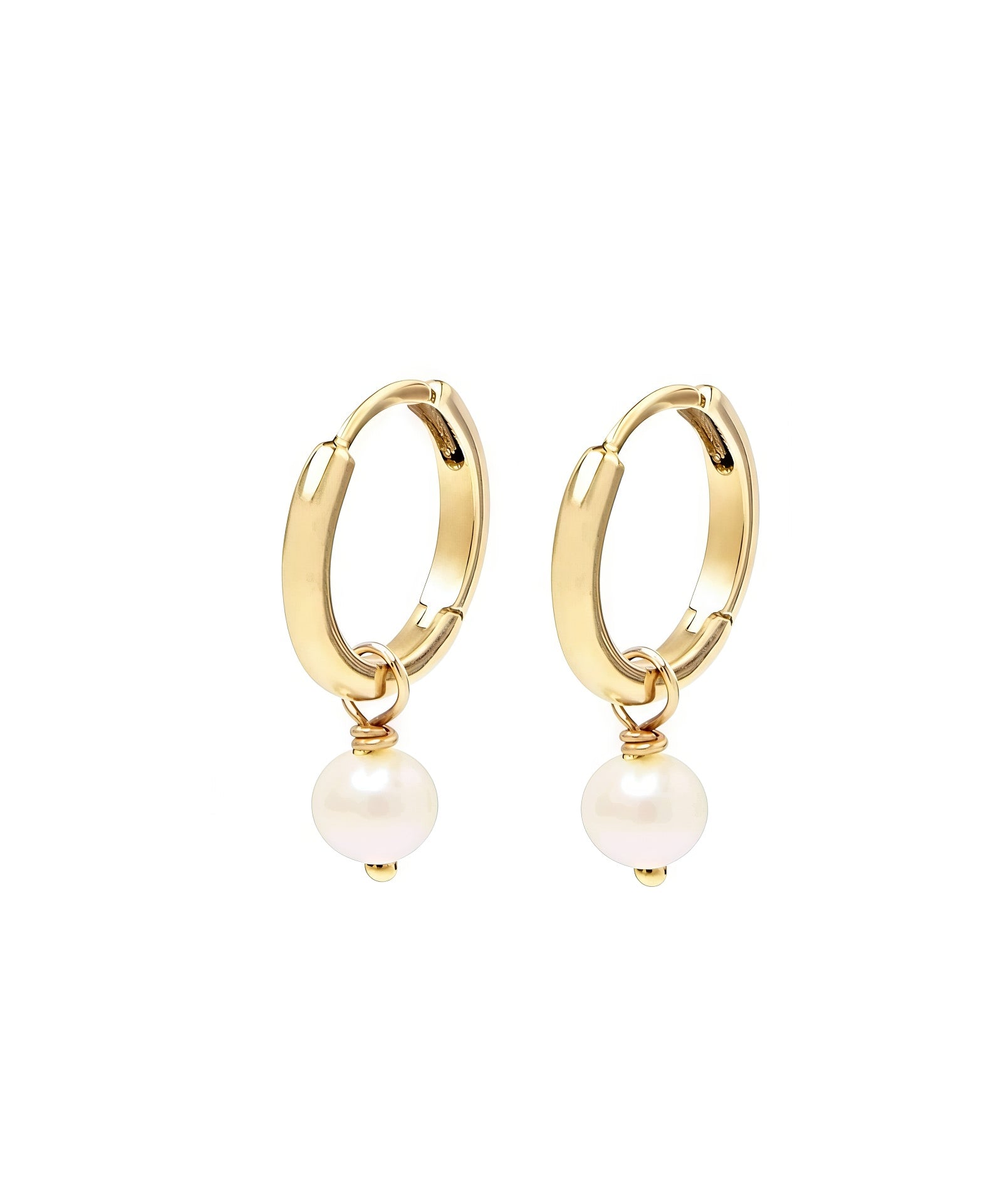 Picture of Luna Rae Solid 9k Gold Moonglade Huggies