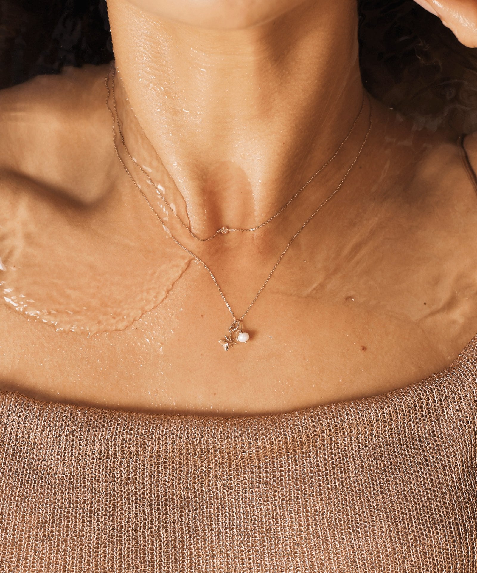 Picture of Luna Rae Solid 9k Gold Moonglade Necklace