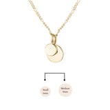 Multi Stacked Flat Disc Necklace