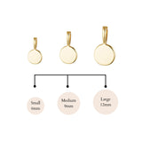 Multi Stacked Flat Disc Necklace