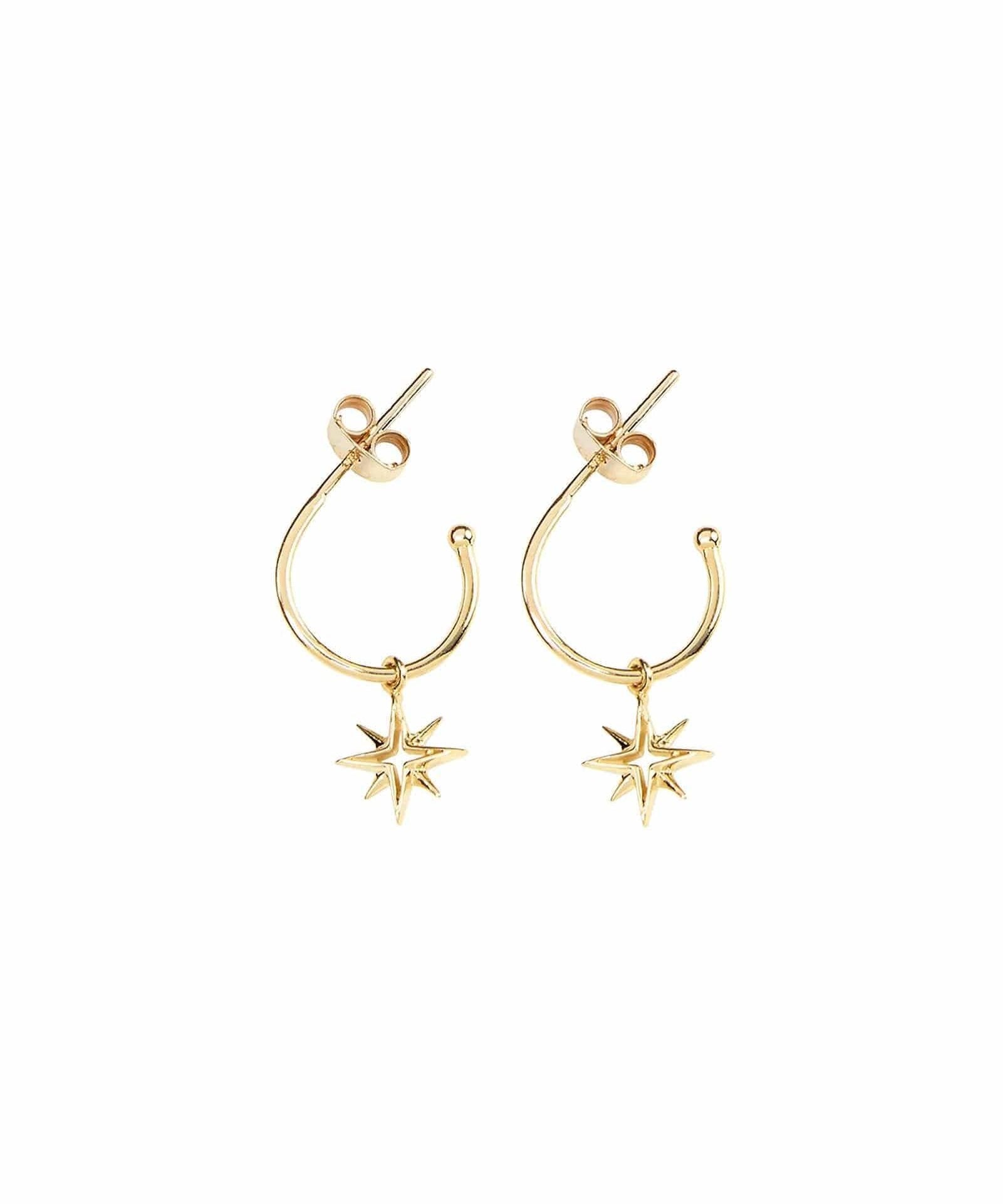 Picture of Luna Rae Solid 9k Gold My True North Hoops