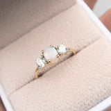 Opal Diamond Ring