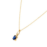 Picture of Luna Rae Solid 9k Gold Sapphire Necklace