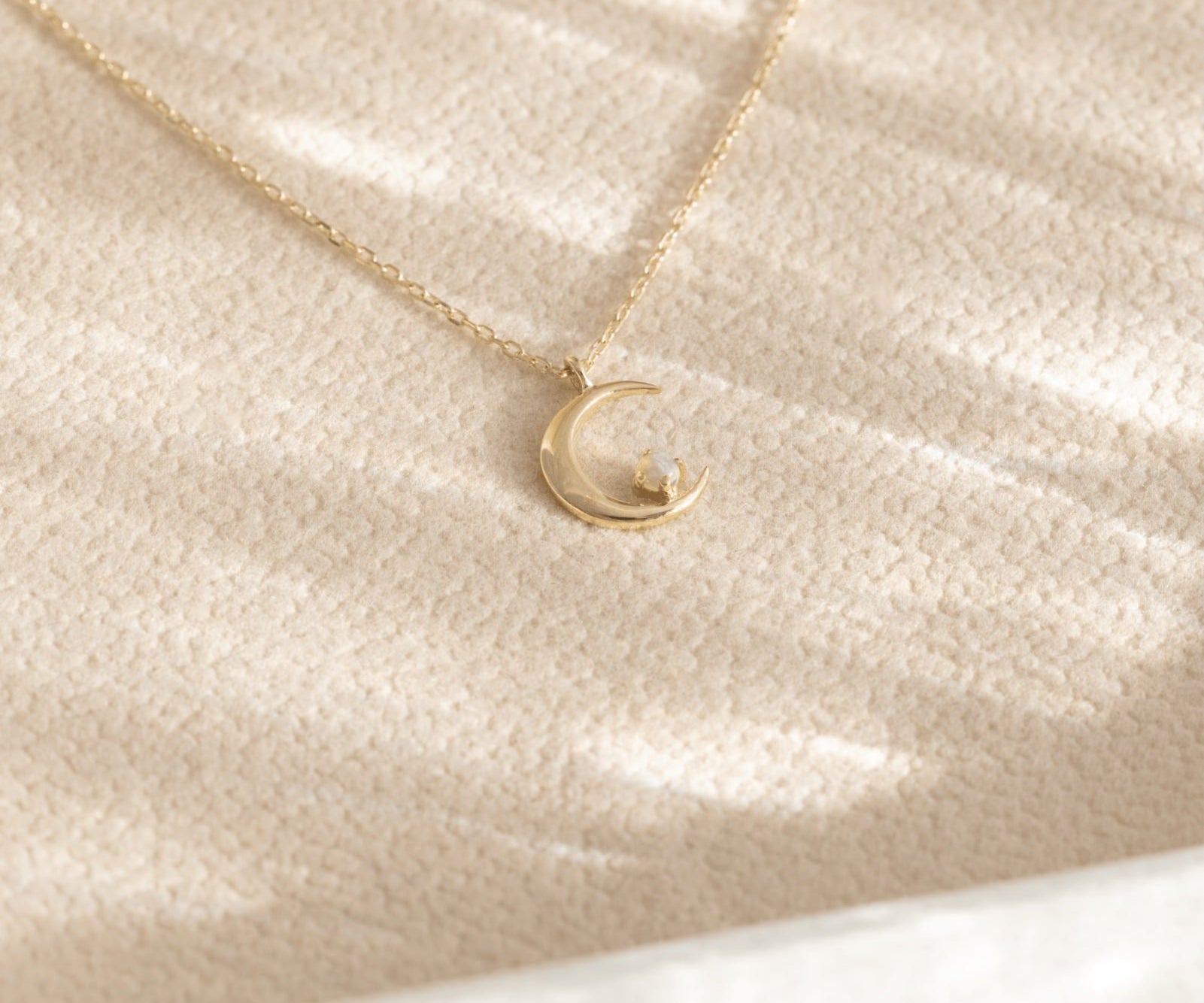 Picture of Luna Rae Solid 9k Gold Selene Necklace